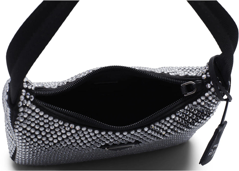 Prada Re-Edition 2000 Crystal Mini Bag Black