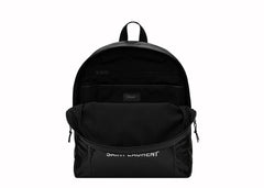 Saint Laurent Nuxx Backpack in Nylon Silver/Black