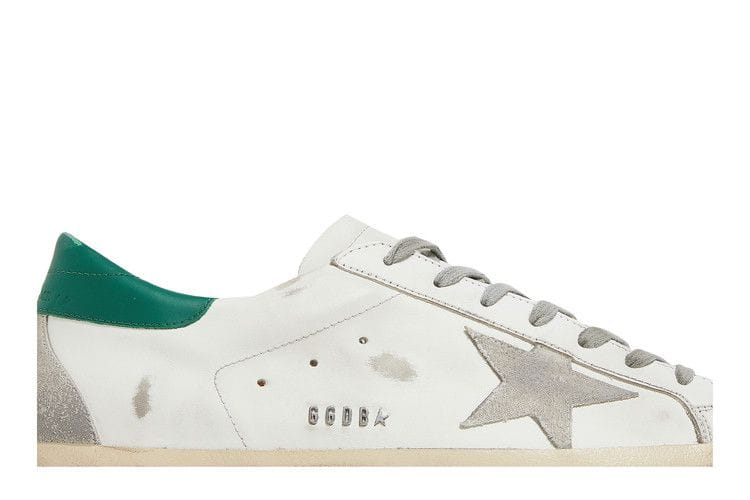 Golden Goose Superstar White Grey Green