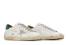 Golden Goose Superstar White Grey Green