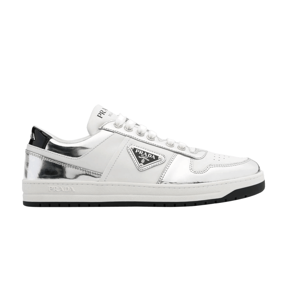 Wmns Prada Downtown Leather 'Silver White'