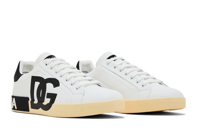Dolce & Gabbana Portofino Low DG Logo Print - Black