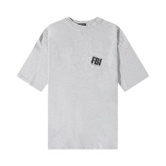 Balenciaga Worn Out T-Shirt Heather Grey/Black