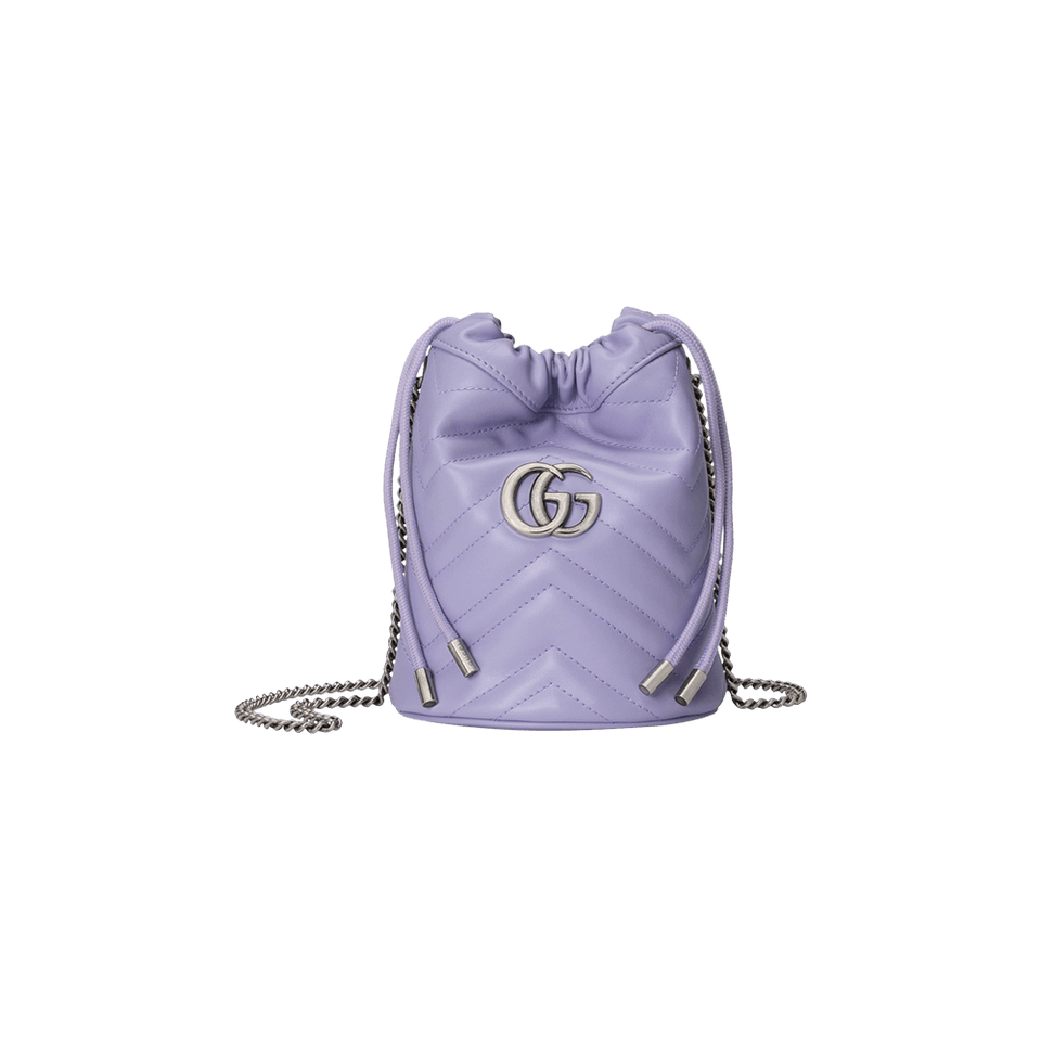 Gucci GG Marmont Mini Bucket Bag Lilac