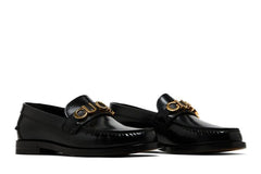 Gucci Cara Logo Snaffle Loafer Black