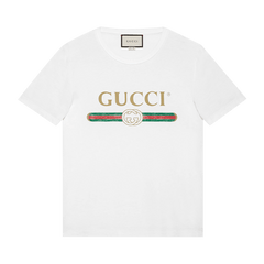 Gucci Washed Jersey Oversize T-Shirt White