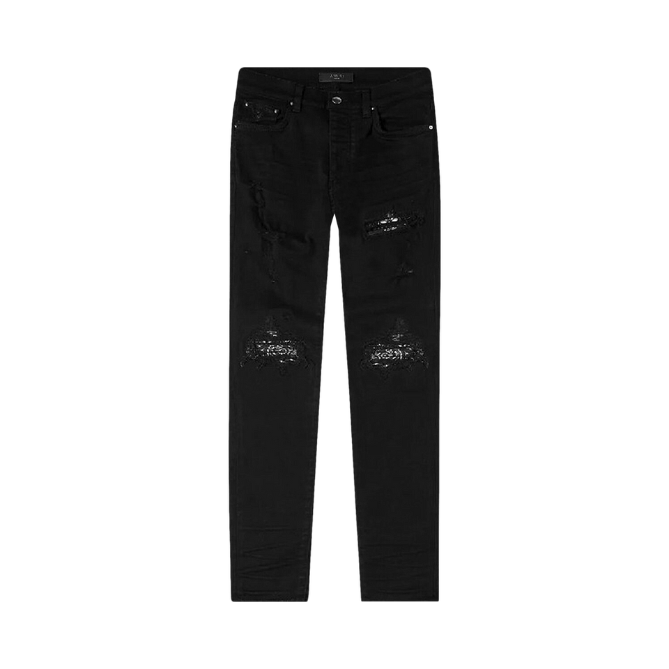 Amiri MX1 Bandana Jeans Black