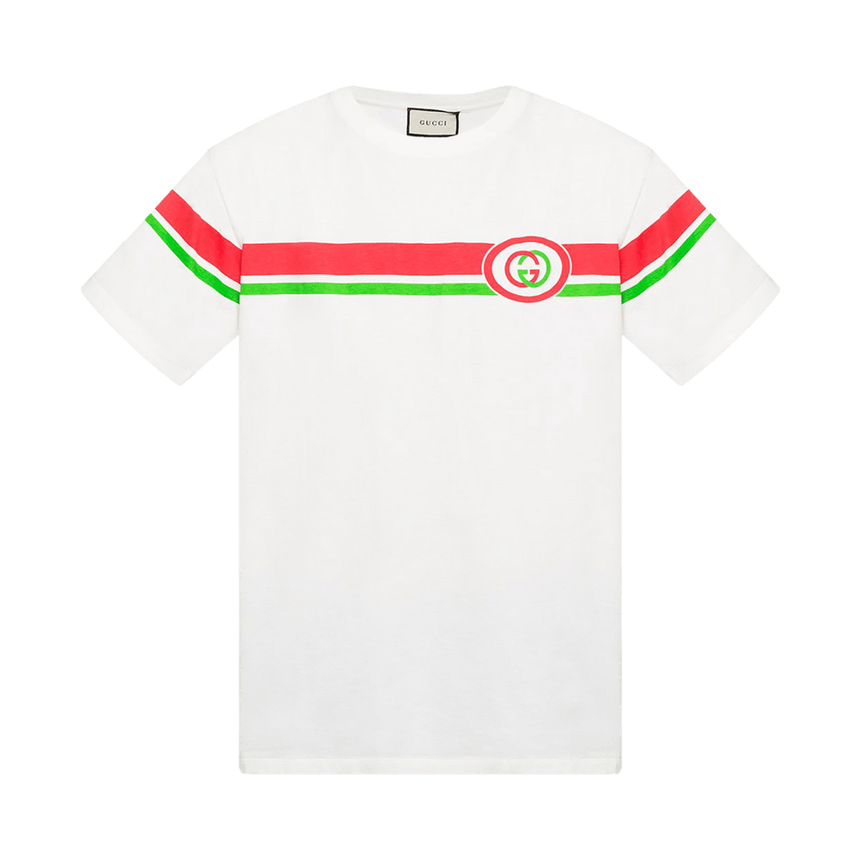 Gucci Logo Crew neck T-Shirt White
