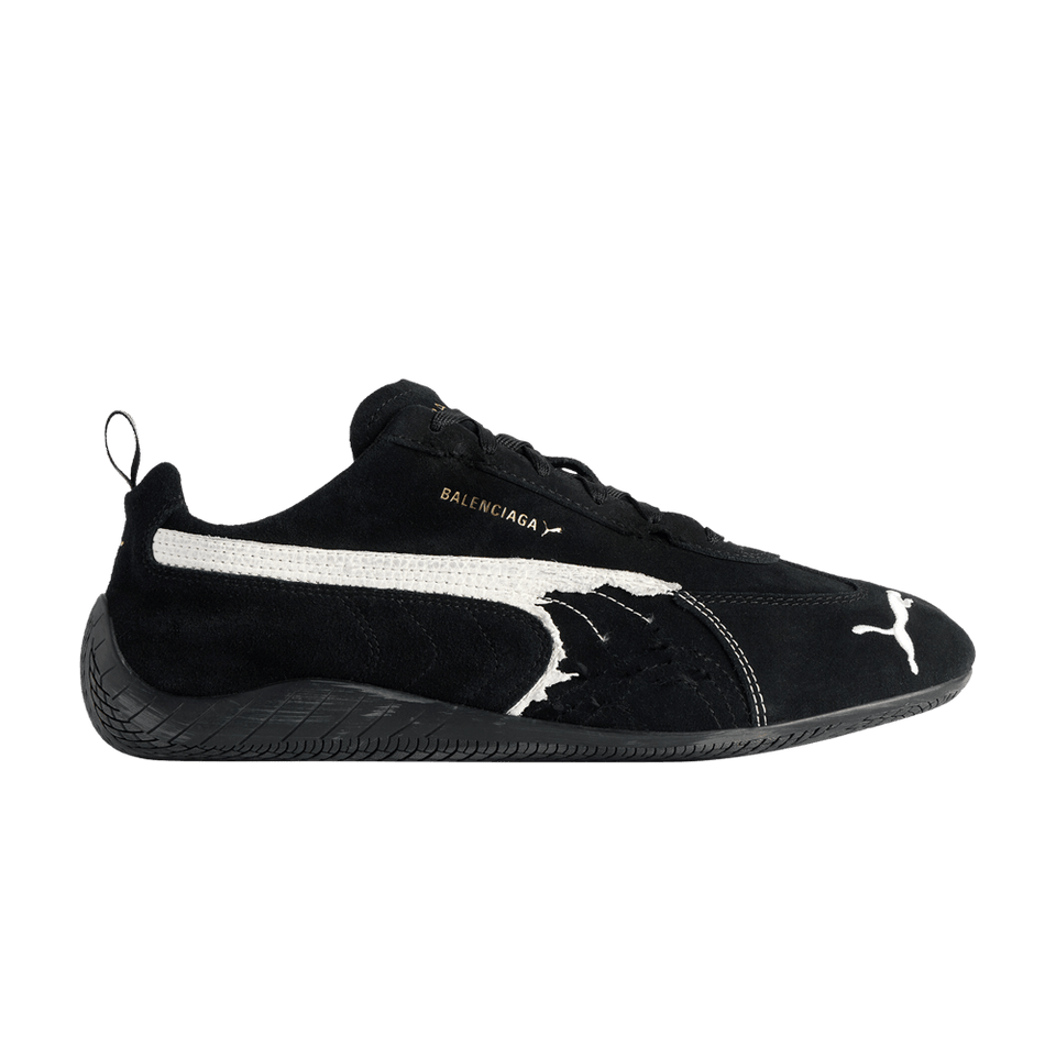 Balenciaga x Speedcat Suede Black White