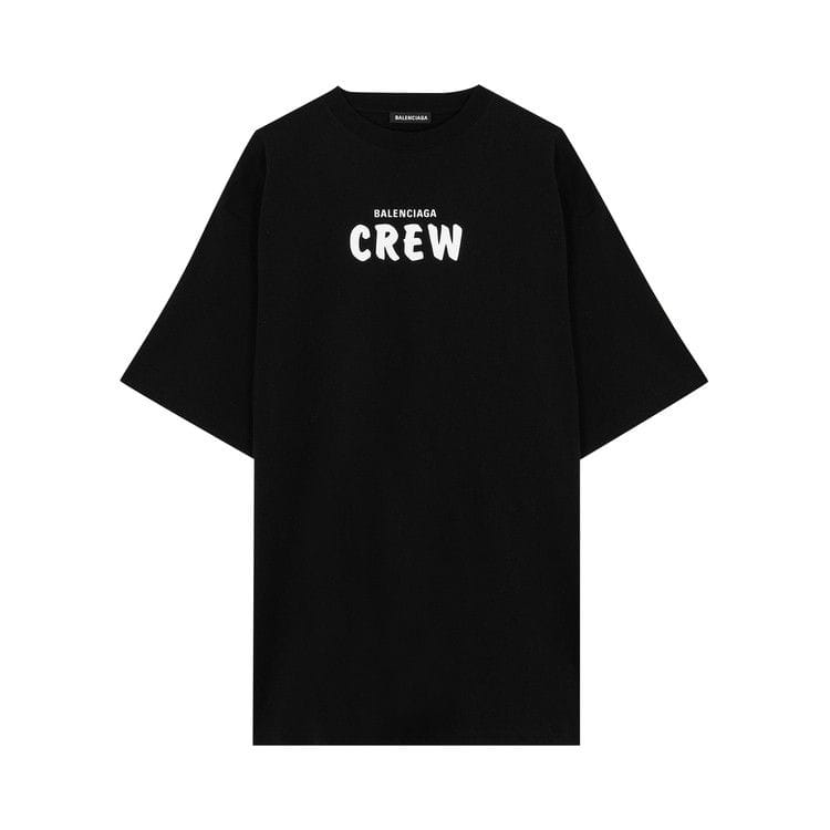 Balenciaga Crew Logo T-Shirt Black/White