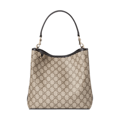 Gucci Emblem Small Shoulder Bag Beige
