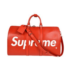 Louis Vuitton x Supreme Keepall Bandouliere Red