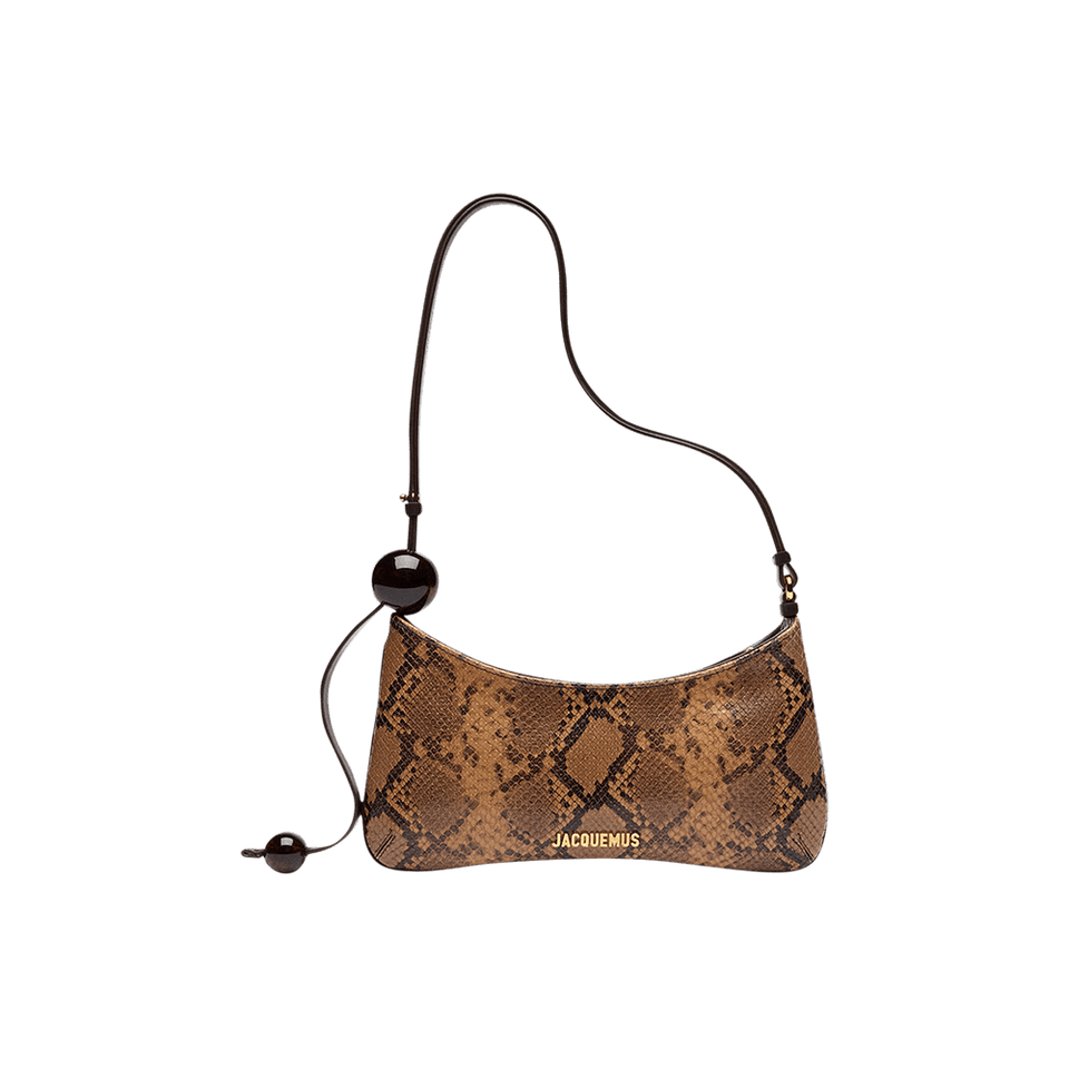 Jacquemus Le Bisou Perle Shoulder Bag Light Brown