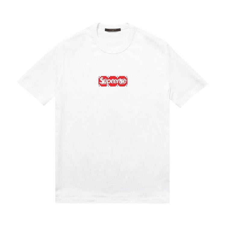 Louis Vuitton x Supreme Box Logo T-Shirt White