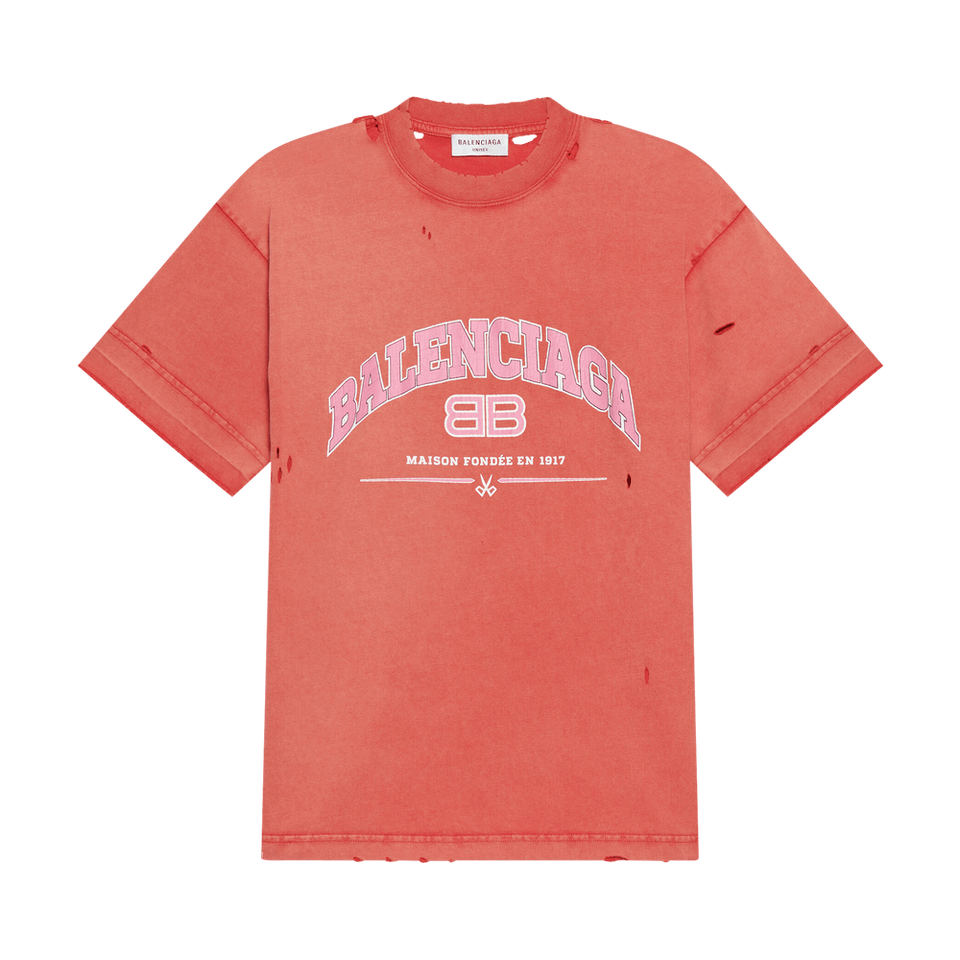Balenciaga Medium Fit T-Shirt Cardi Red/Orange/White