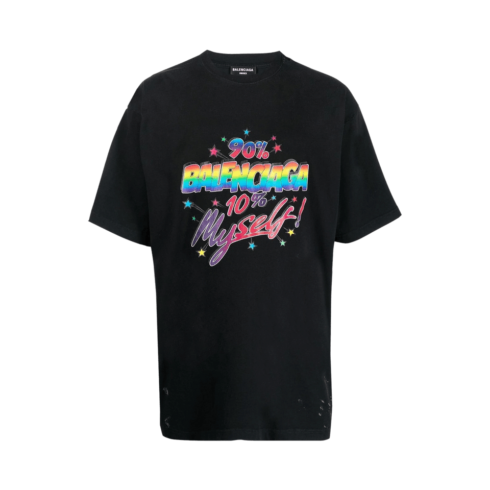 Balenciaga Large Fit T-Shirt Washed Black