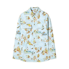 Off-White Fresco-Print Denim Shirt Multicolor