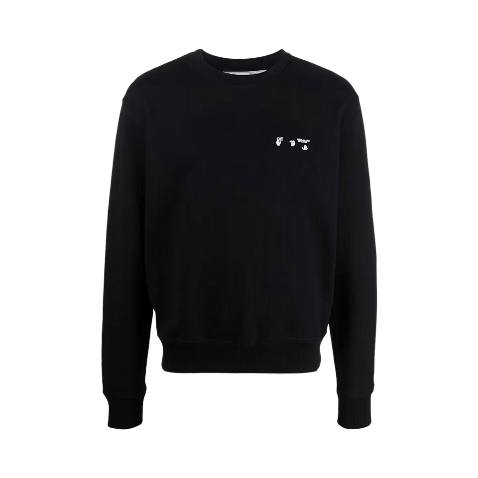 Off-White Logo Slim Crewneck Black/White