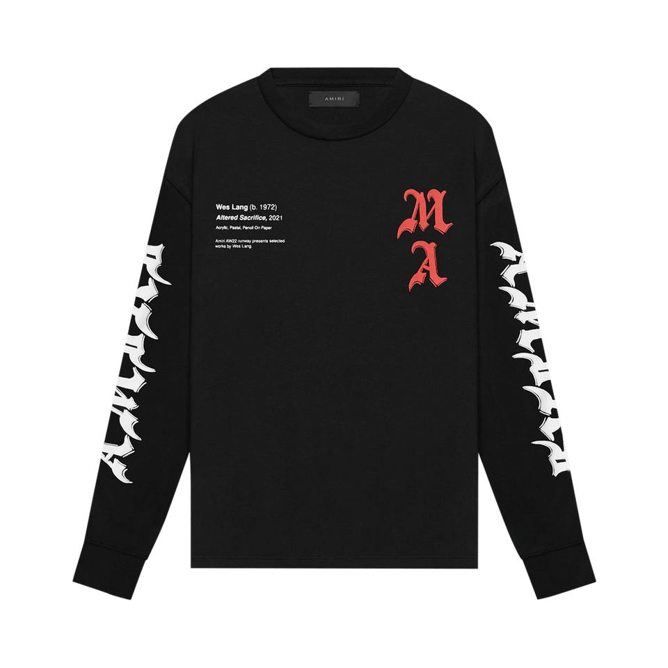 Amiri x Wes Lang Solar Kings Long-Sleeve T-Shirt Black