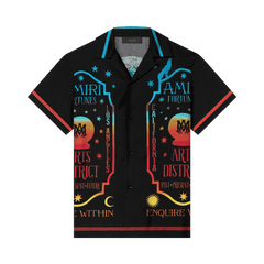 Amiri Fortune Bowling Shirt Black