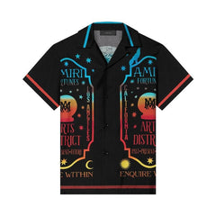 Amiri Fortune Bowling Shirt Black