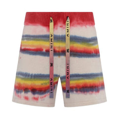 Amiri Rainbow Tie Dye Shorts Multicolor
