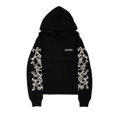 Amiri Checkered Bones Hoodie Black