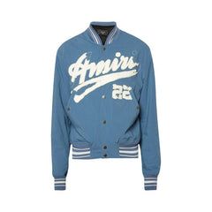 Amiri Shrunken Bomber Bluefin