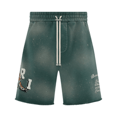 Amiri Vintage Tiger Sweatshort Green