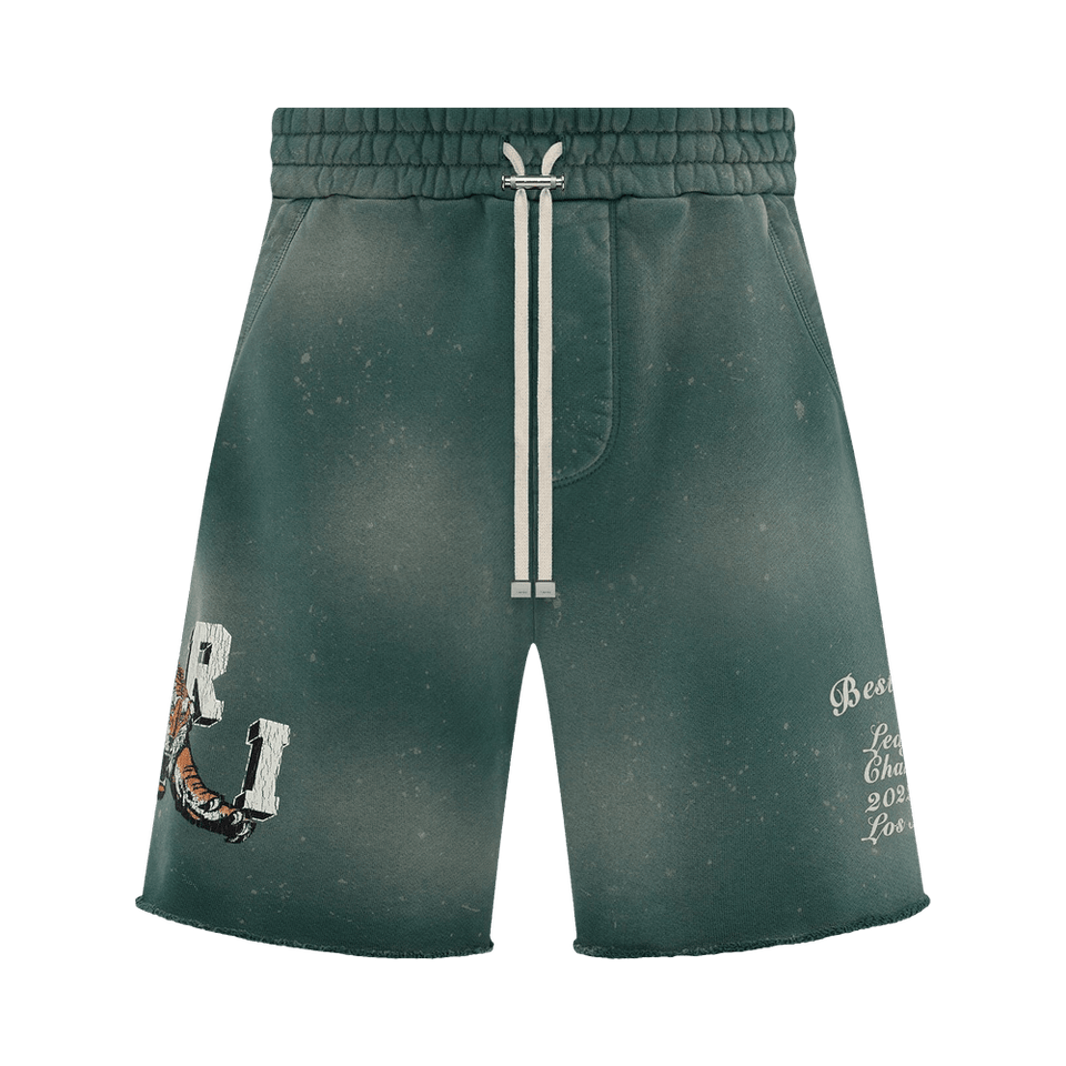 Amiri Vintage Tiger Sweatshort Green