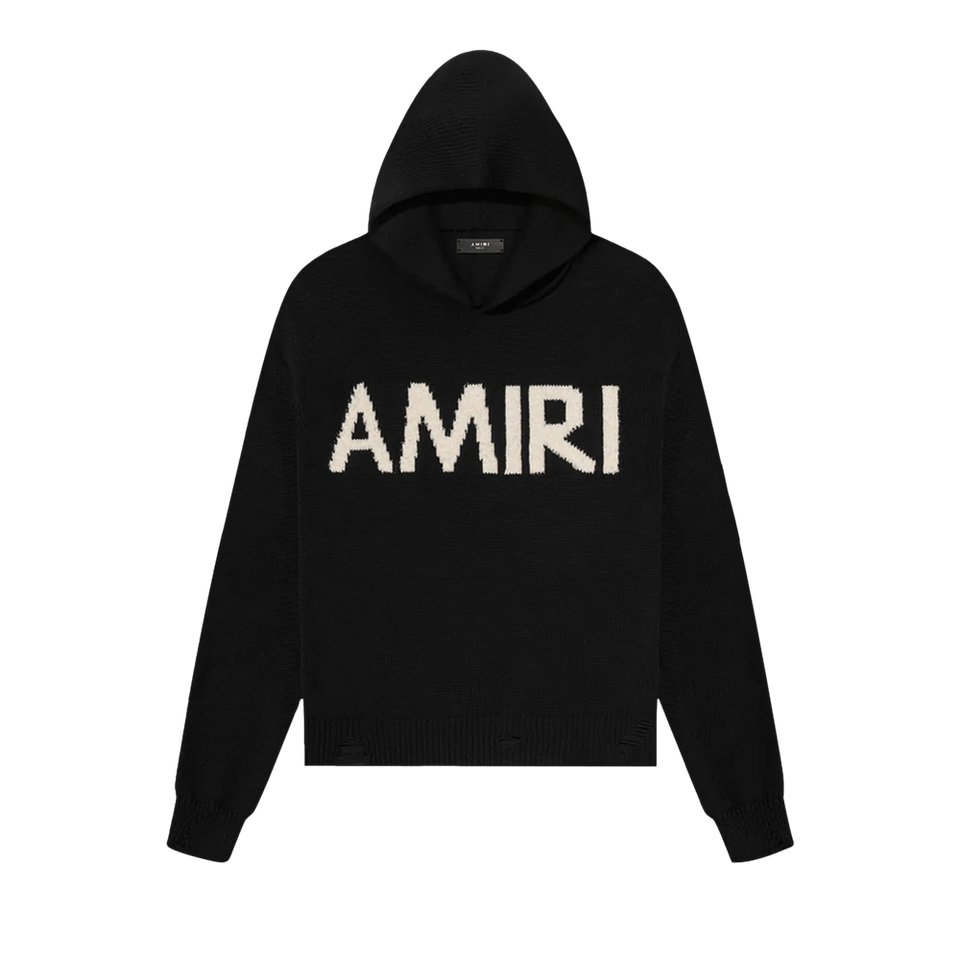 Amiri Eyelash Logo Hoodie Black