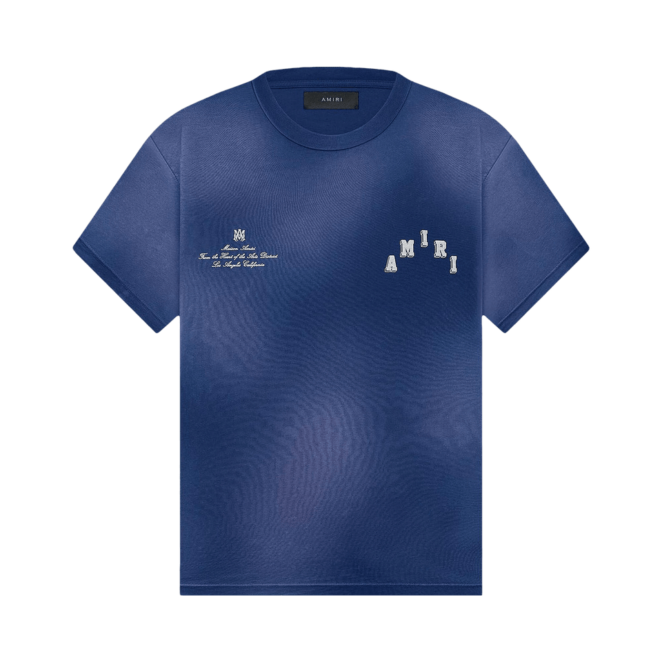 Amiri Vintage Collegiate T-Shirt Blue