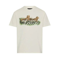 Amiri Cheetah Logo T-Shirt Alabaster