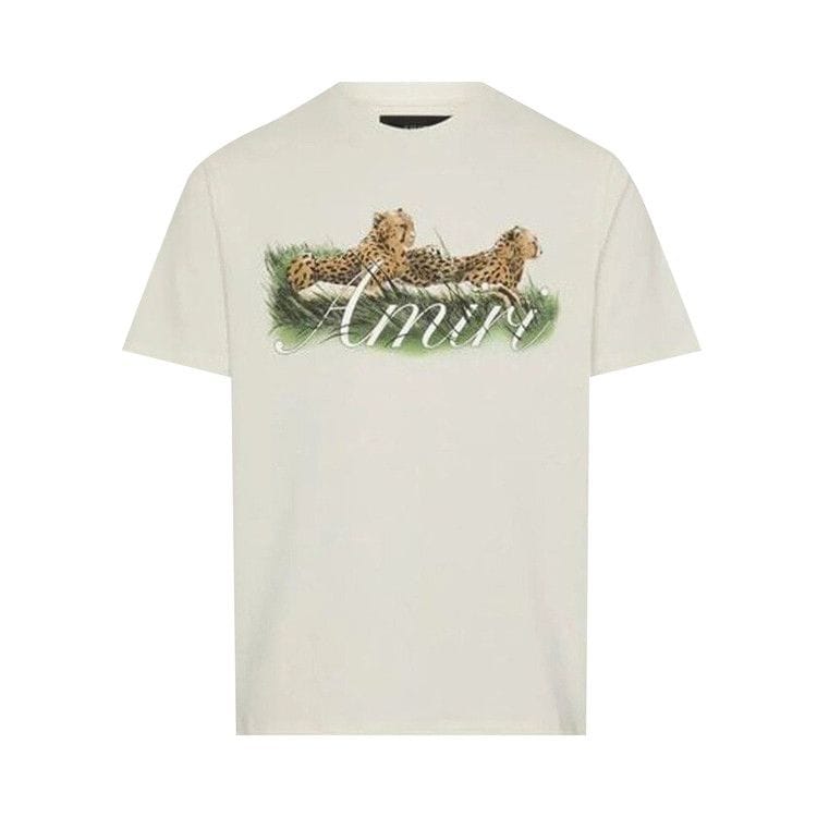 Amiri Cheetah Logo T-Shirt Alabaster