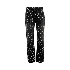 Amiri MA Paisley Emblem Straight Jean Faded Black