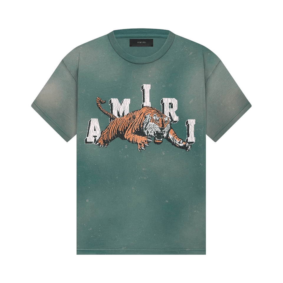 Amiri Vintage Tiger T-Shirt Green
