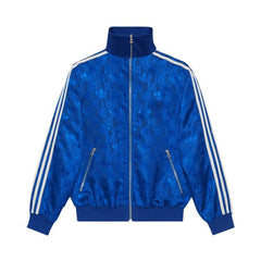 Gucci x adidas GG Trefoil Jacquard Jacket Cobalt Blue