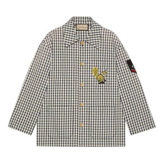 Gucci Freya Hartas Patch Gingham Jacket White/Blue