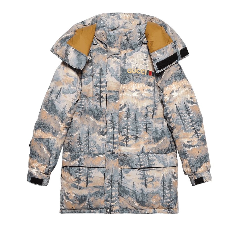 Gucci x The North Face Padded Jacket Forest Print