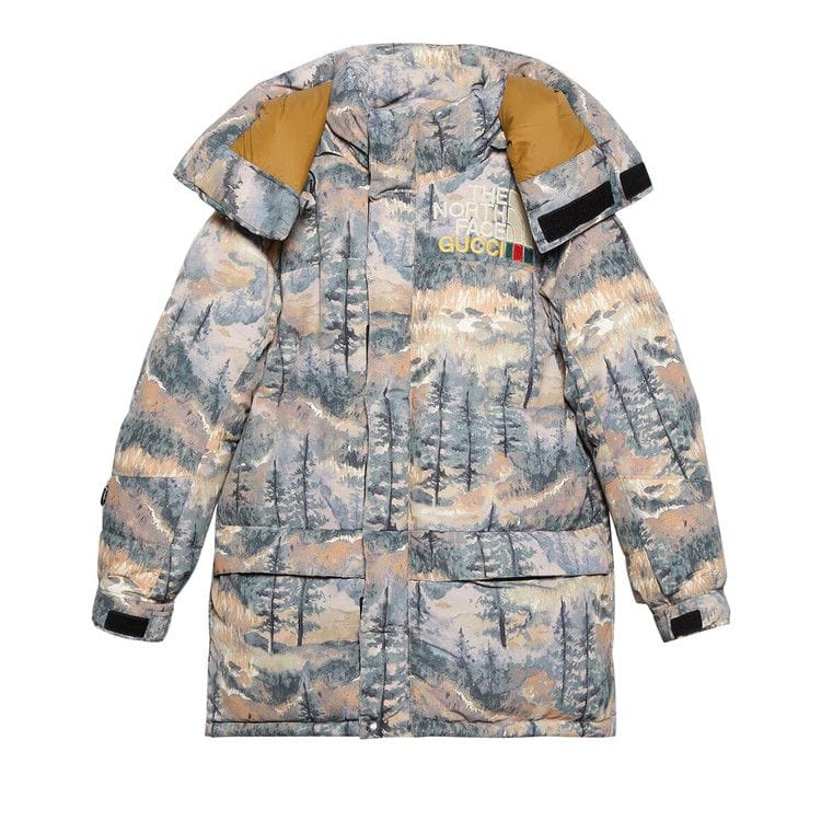 Gucci x The North Face Padded Jacket Forest Print