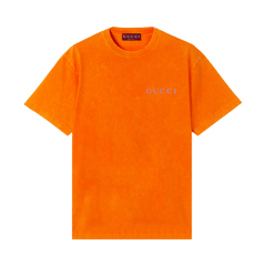Gucci Printed Jersey T-Shirt Orange