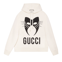 Gucci Manifesto Oversize Sweatshirt Natural