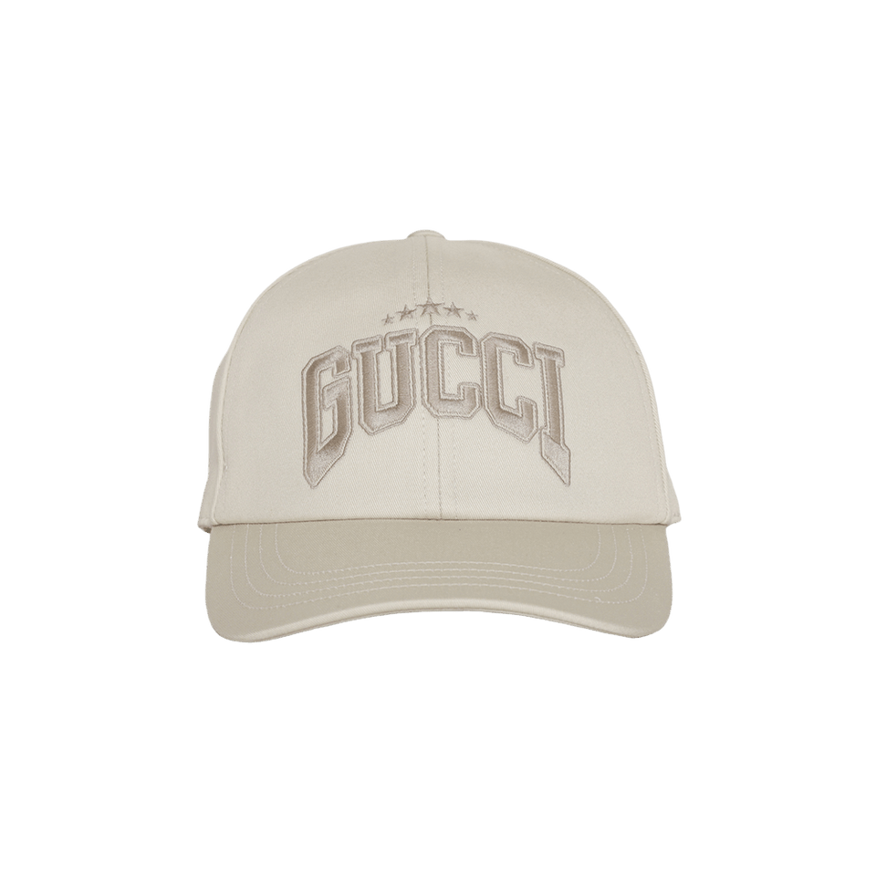 Gucci Embroidered Baseball Hat Sand