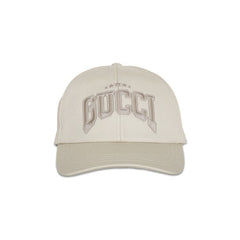 Gucci Embroidered Baseball Hat Sand