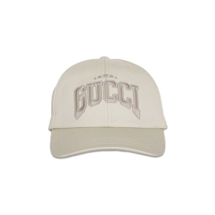 Gucci Embroidered Baseball Hat Sand