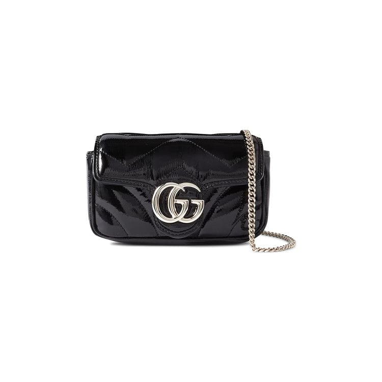 Gucci GG Marmont Patent Leather Super Mini Bag