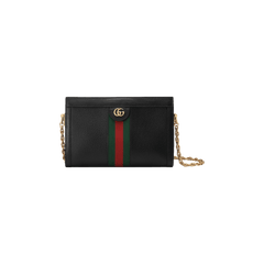 Gucci Leather Ophidia Small Shoulder Bag Black