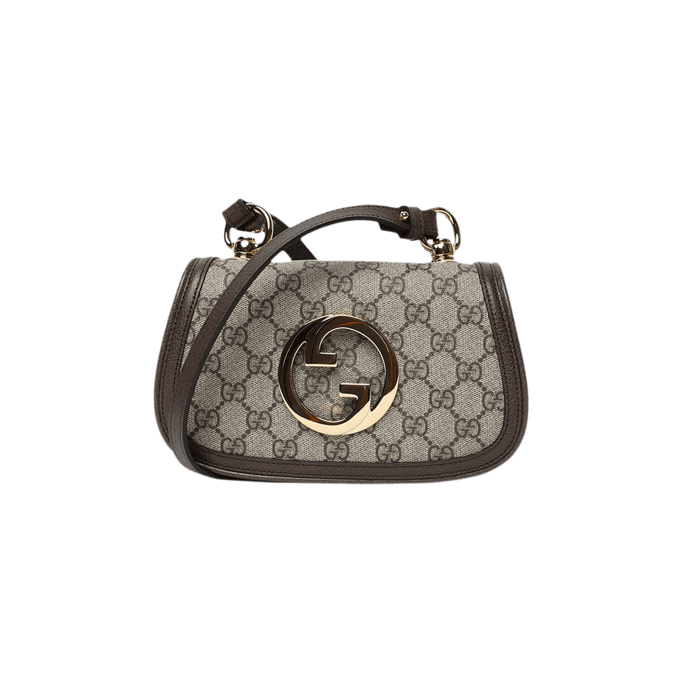 Gucci Blondie Mini Shoulder Bag Beige/Ebony/New Acero