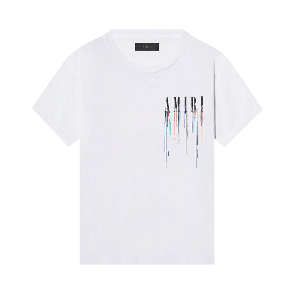 Amiri Paint Drip Core Logo T-Shirt White