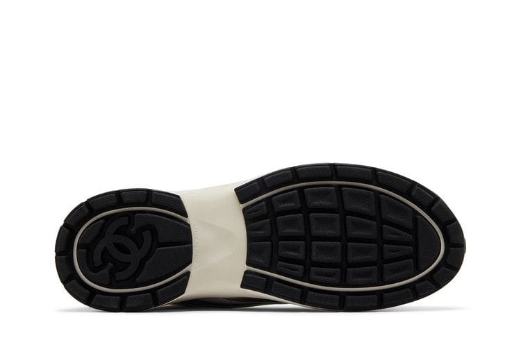 Chanel CC Logo Sneaker White Silver